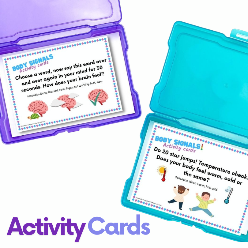 Interoception Activity Cards and Bingo Poster resource preview